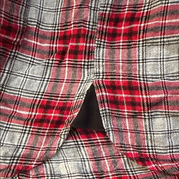 Disney Luxe Collection Plaid Flannel Pajama Nightgown Sleep Shirt Mickey - Picture 8 of 9